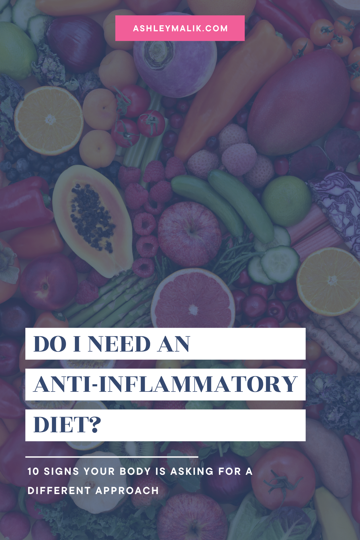 Do i need an anti-inflammatory diet title with picture of fruits and vegetables